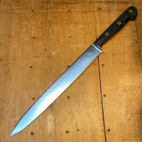 Unmarked 10.25" Slicer Carbon Steel Hand Forged 1950's-70's Solingen