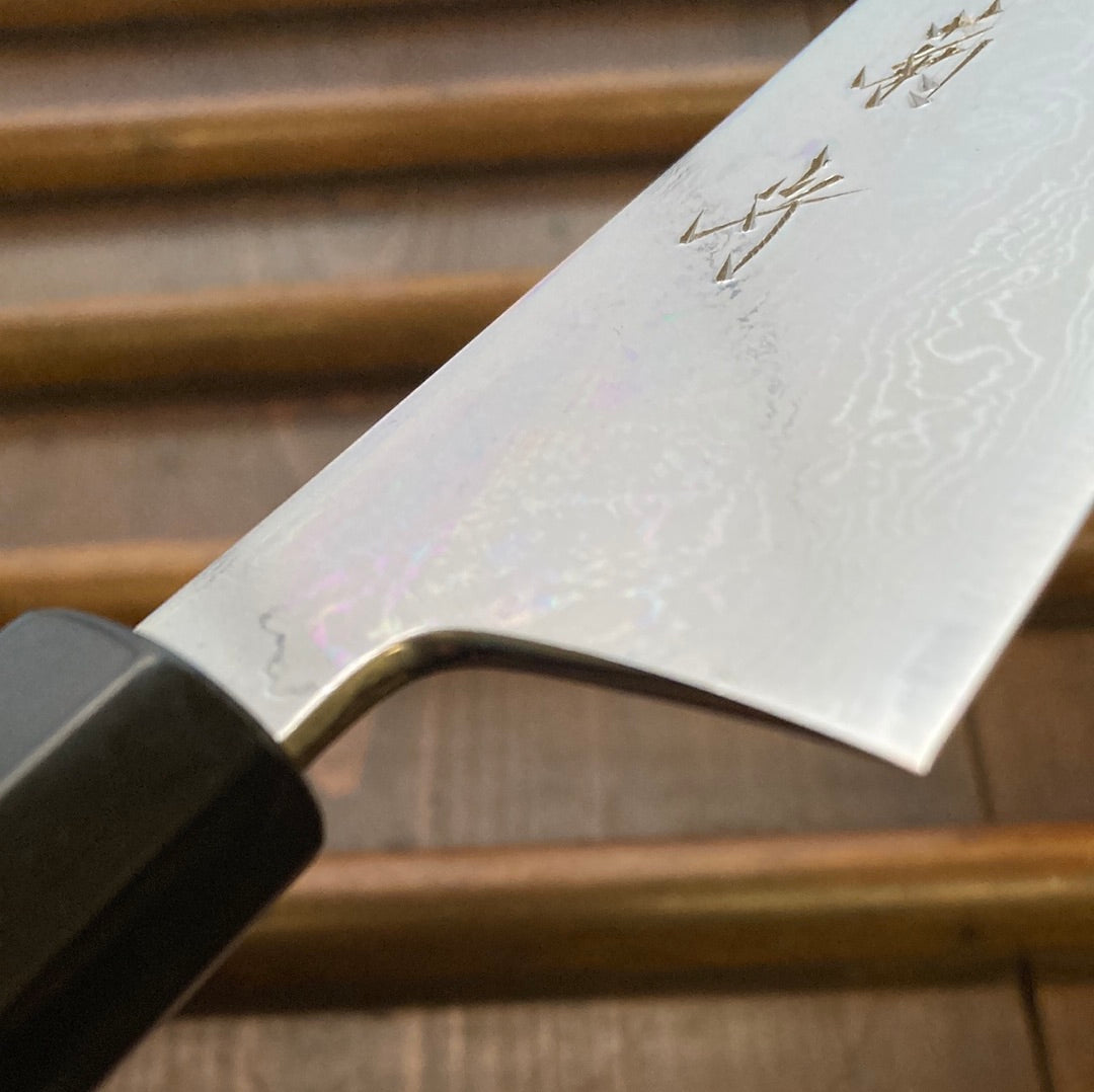 Sakai Kikumori Tanaka Sori 270mm Kiritsuke Sujihiki Aogami 1 Suminagashi