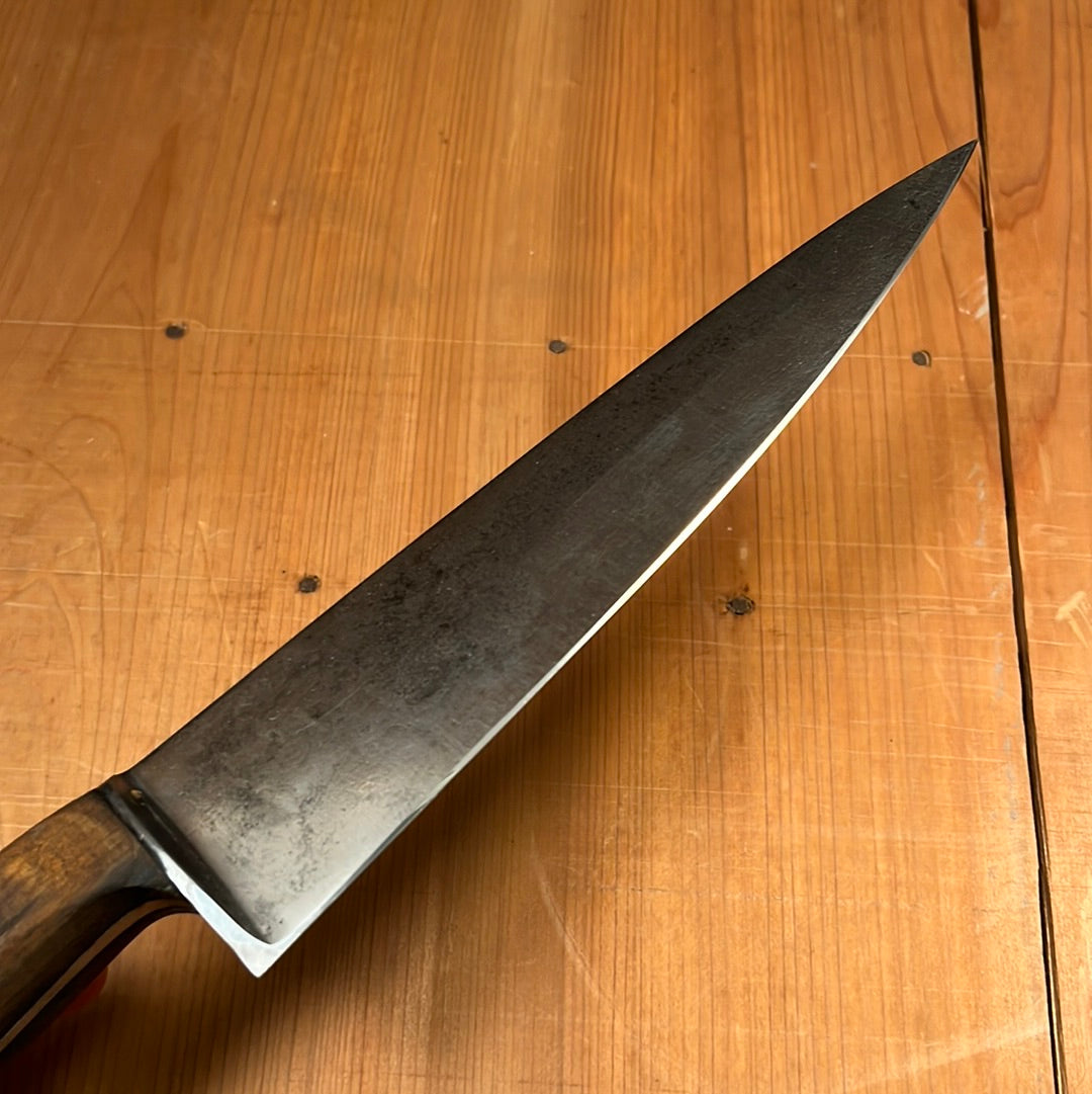 Unmarked Forged 8" Chef Knife Carbon Steel -Germany 1950's/60's?