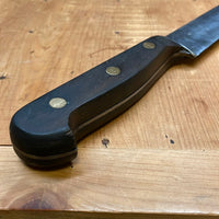 German 12" Forged Carbon Steel Slicing Knife ~1960's