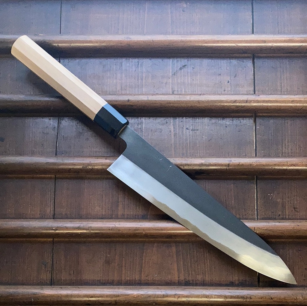 Yoshihiro Kurouchi Black-Forged Blue Steel Stainless Clad