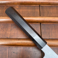 Tetsujin Hamono 210mm Kiritsuke Gyuto Aogami 2 Iron Metal Flow Ebony Black Buffalo Horn