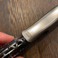 Fontenille Pataud Laguiole Magnum Sommelier Pocket Knife Feather Inlay