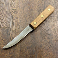 Foster Bros 5.25” Cut Down Boning Knife Carbon Steel Hardwood Handle 1930’s