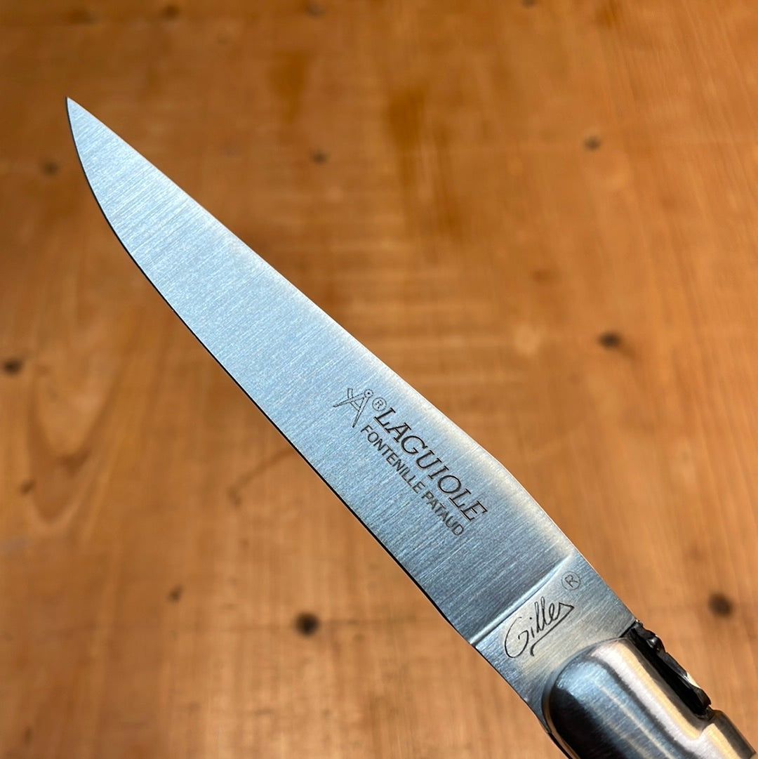 Fontenille Pataud Laguiole Le Pocket 10cm Pocket Knife Stainless Lockback Curly Birch