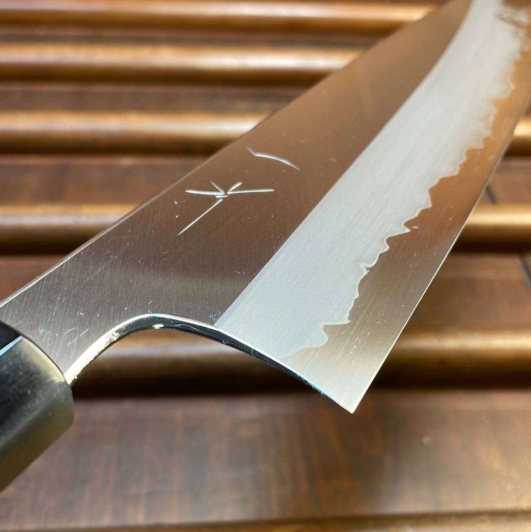 Hitohira Togashi 240mm Gyuto Stainless Clad Aogami 1 Ziricote Handle