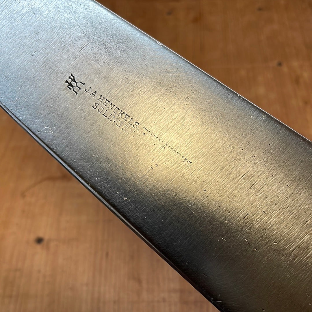 J A Henckels 12" Hand Forged Carbon Steel Chef Knife Model 108 1920's-30's