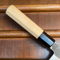 Sakai Kikumori Nakagawa x BC 210mm Gyuto Shirogami 1 Kurouchi Ho Wood with Saya