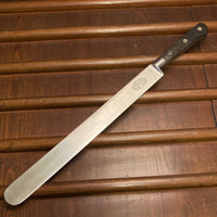 Sabatier Trumpet / Ancien Maison 12” Round Tip Carving Knife Stainless France 1950’s