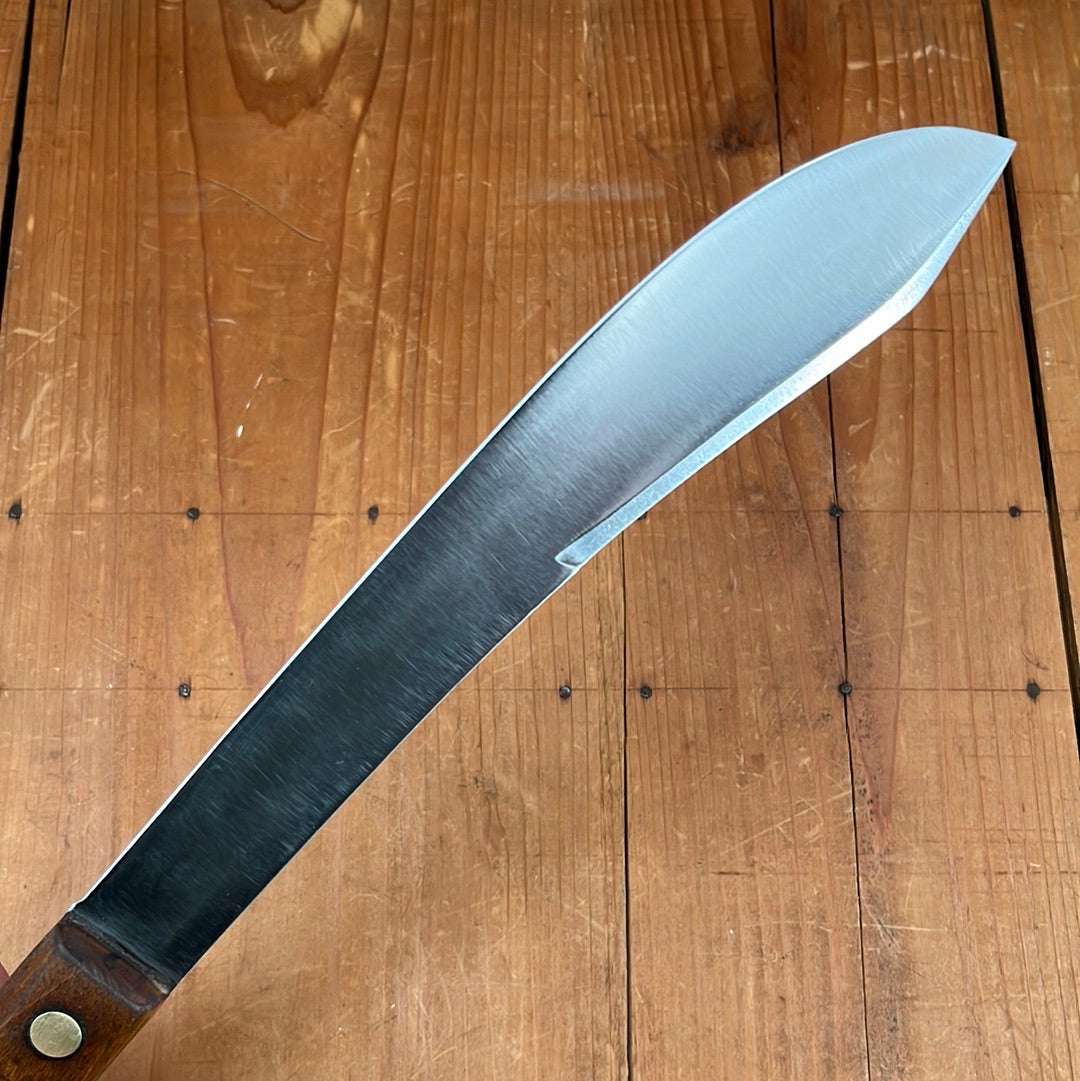Foster Bros 10” Bullnose Scimitar Carbon Steel Hardwood Handle