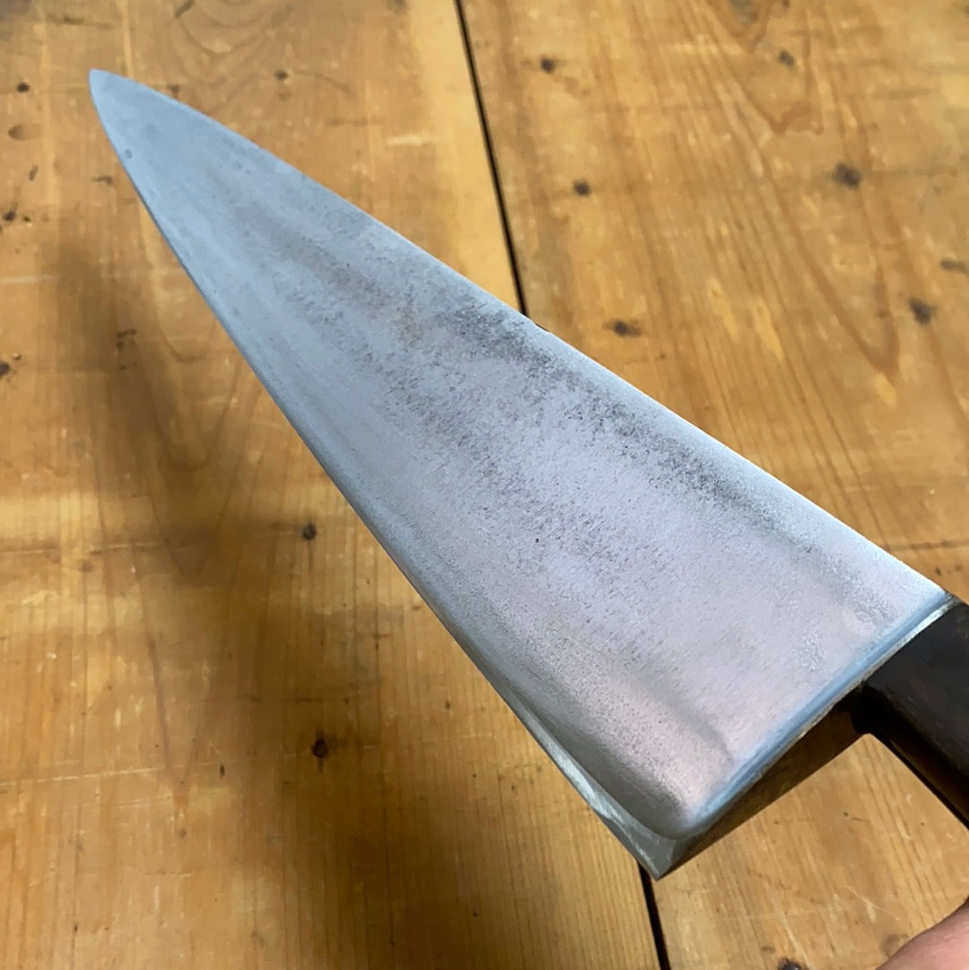 Unmarked 12.25” Chef Knife Carbon Steel German 1920’s?
