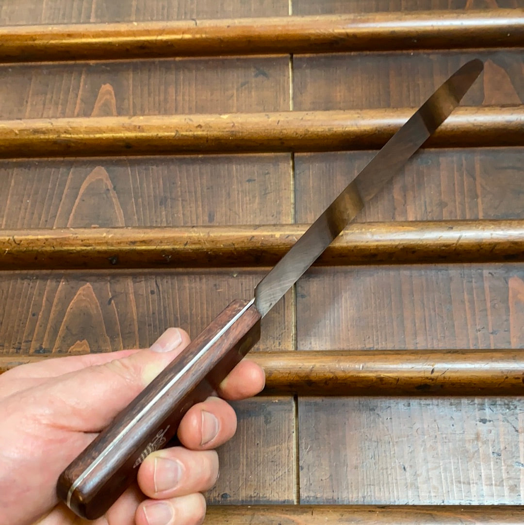 K Sabatier Jeune 8” Bullnose Butcher Knife Carbon Steel 1960’s