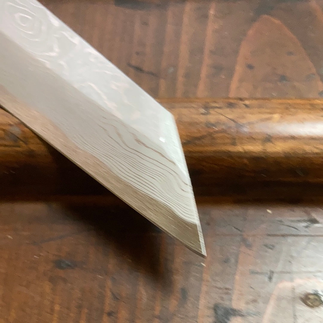 Hitohira Tanaka Manzo 270mm Kiritsuke Yanagi Aogami 1 Damascus Ebony with Saya