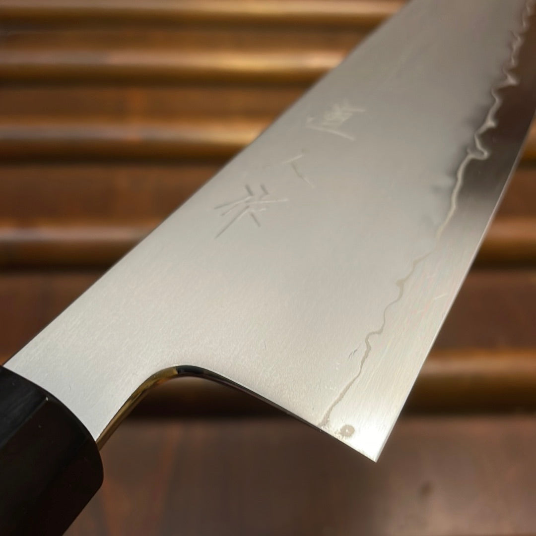 Myojin Naohito 180mm Bunka SG2 Stainless Kasumi Teak