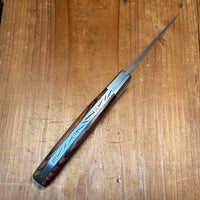 Au Sabot Le Thiers 12cm Pocket Knife Straight Stainless Violetwood Handle