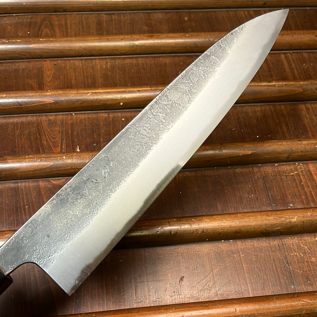 Wakui 240mm Gyuto V2 Carbon Kurouchi Nashiji Ho Octagonal