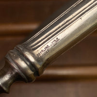 Unmarked 3pc Carving Set Carbon Steel Sterling Handles USA 1890’s-1920’s?
