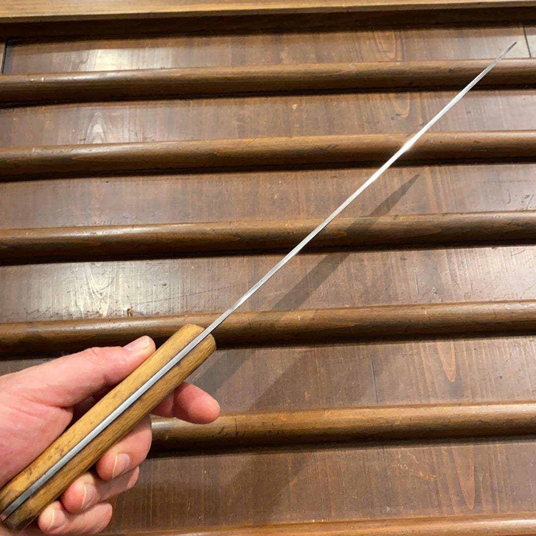 Unmarked 12” Chef Knife Carbon Steel American 1930’s-50’s Lamson?