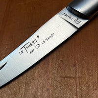 Au Sabot Le Thiers 12cm Pocket Knife Straight Stainless Violetwood Handle