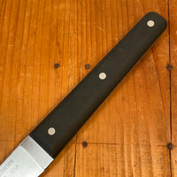 Silverthorn 8" Stiff Trimming Knife O1 Carbon Steel Black Micarta Handle