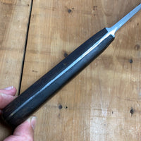 Unmarked 12.25” Chef Knife Carbon Steel German 1920’s?
