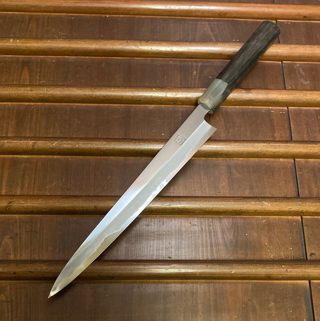 Hitohira Tanaka Kyuzo 270mm Sujihiki Aogami 1 Migaki Taihei Ebony Handle