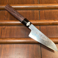 Tsukasa Hinoura 100mm Petty ATS-34 Buffalo Horn Rose Wood Handle