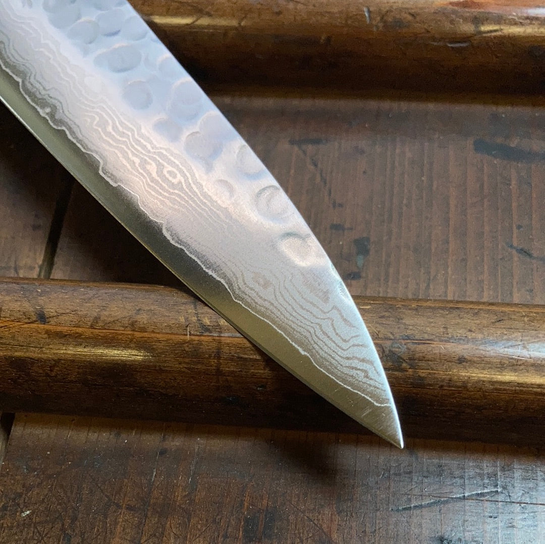 Hitohira HG 240mm Sujihiki Stainless Suminagashi Tsuchime Western Handle