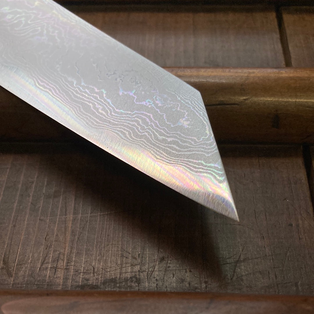 Sakai Kikumori Tanaka Sori 270mm Kiritsuke Sujihiki Aogami 1 Suminagashi