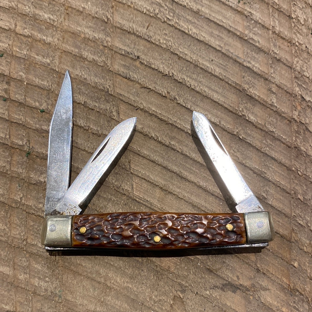 Sword & Shield 3” Stockman Folder Solingen 1960’s