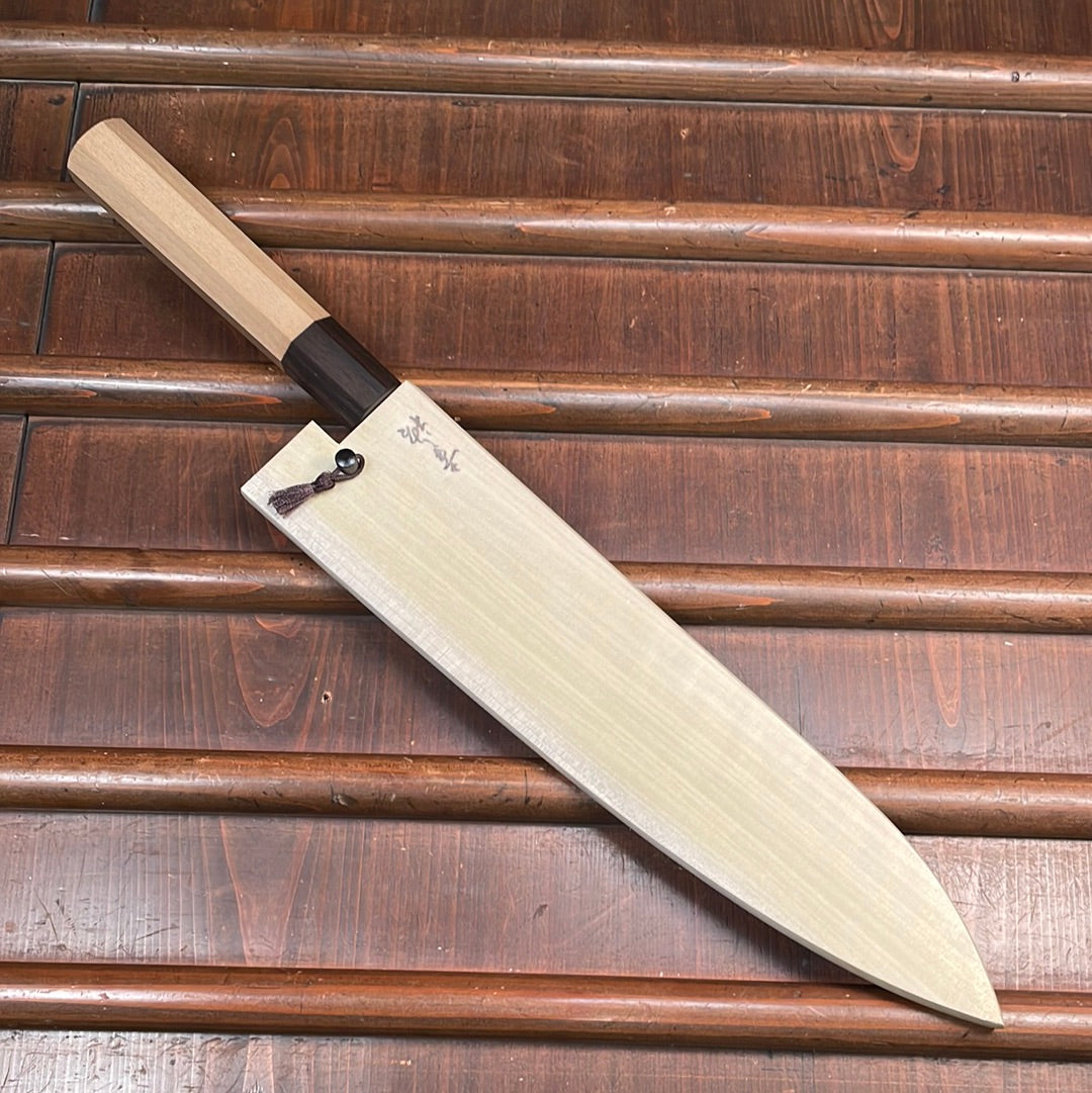 Konosuke Sakai HD2 240mm Wa Gyuto Ho & Ebony Wood Handle with Saya