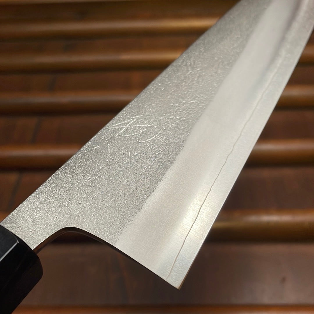 Yoshikane Hamono 210mm Gyuto SKD Nashiji Teak Handle