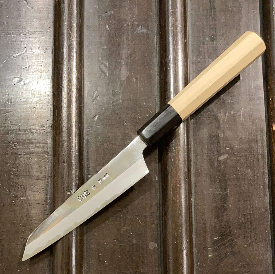 Sakai Kikumori Choyo 135mm Kiritsuke Petty Aogami 1 with Saya