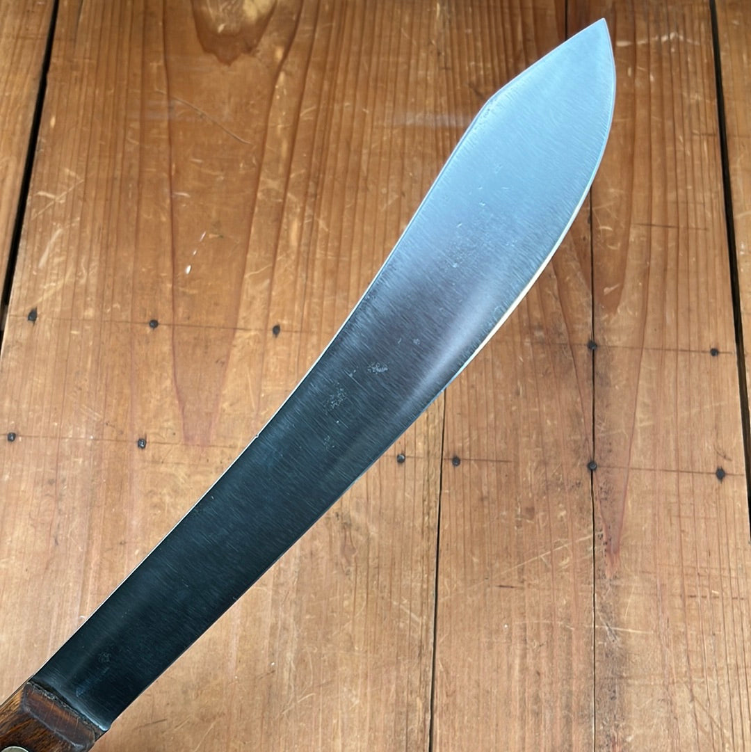 Foster Bros 10” Bullnose Scimitar Carbon Steel Hardwood Handle