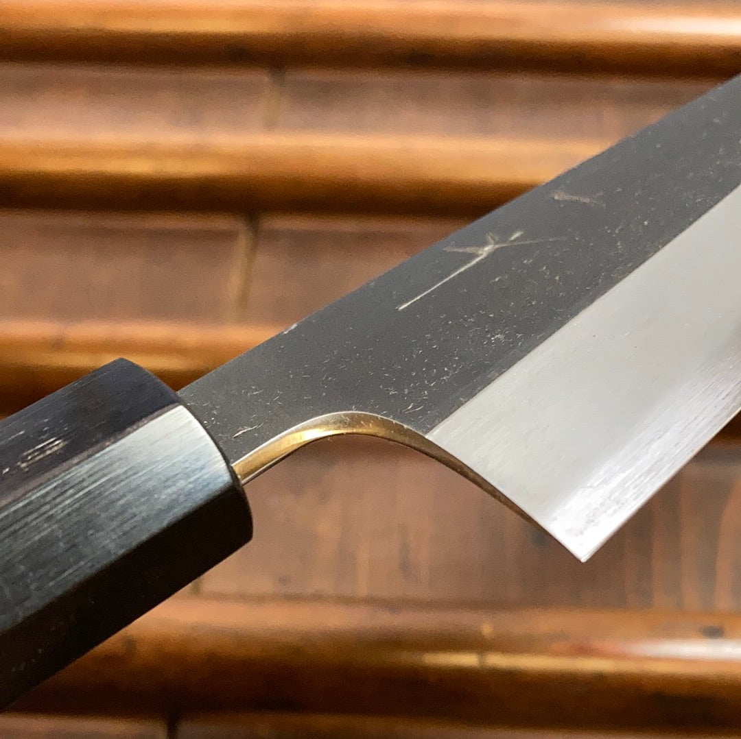 Hitohira Tanaka Kyuzo 165mm Petty Aogami 1 Kurouchi Yakusugi Cedar