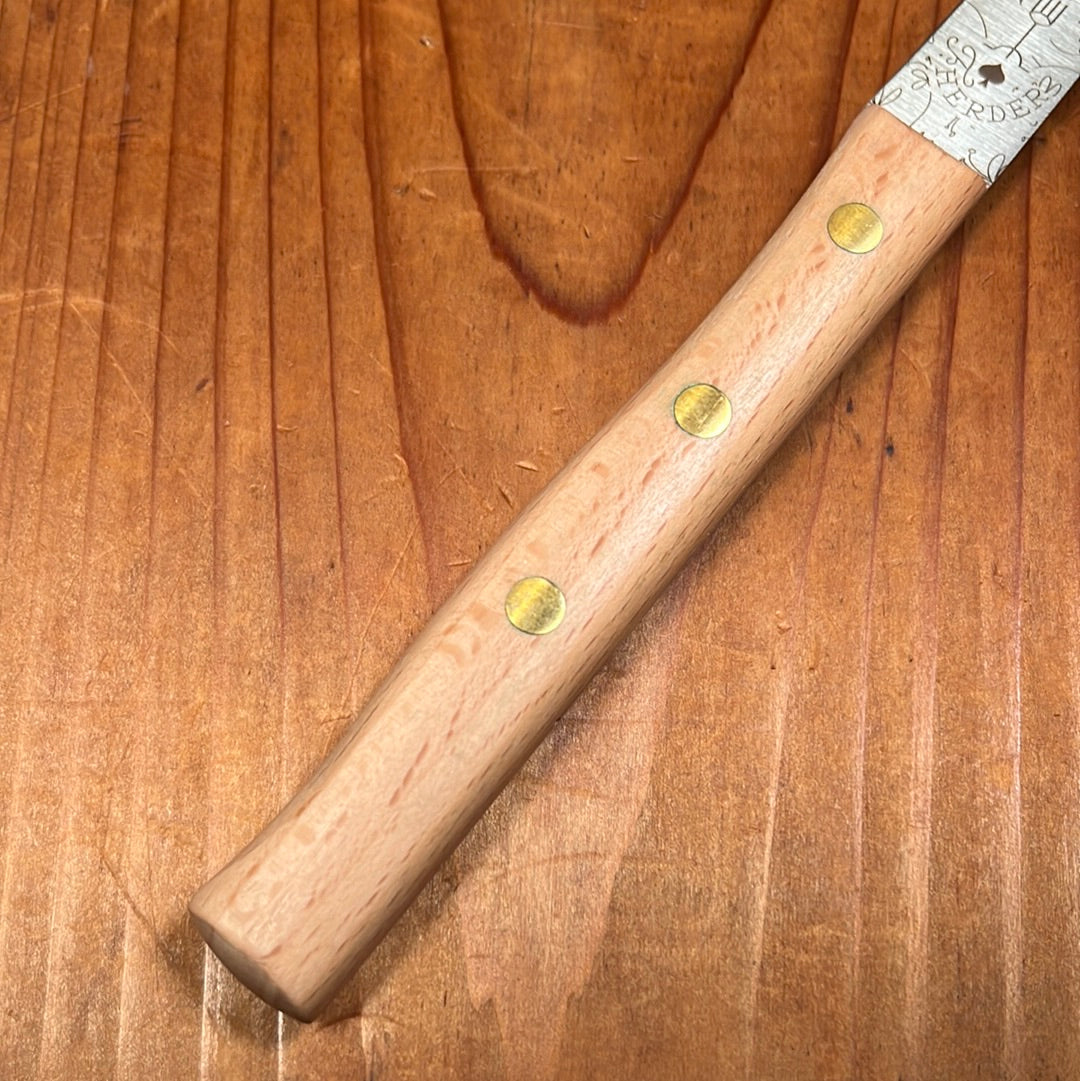 Friedr Herder 3.25" Paring Knife Carbon Ranken Design Blade Beech
