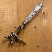 French Gigot Roast Holder Silverplate