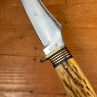 Western Boulder Colo 5” Fixed Blade Knife Stag Boulder Colo. 1956-78