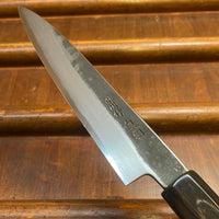 Sakai Kikumori Nakagawa x BC 150mm Petty Shirogami 1 Kurouchi Ho Wood with Saya