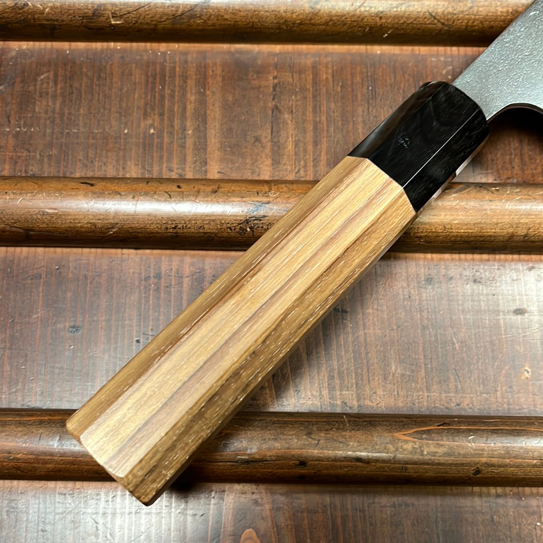 Yoshikane Hamono 240mm Gyuto Shirogami 2 Nashiji Teak Handle