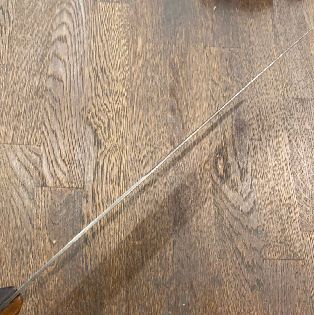 Unmarked 14” Bullnose Butcher Knife USA 1920’s?
