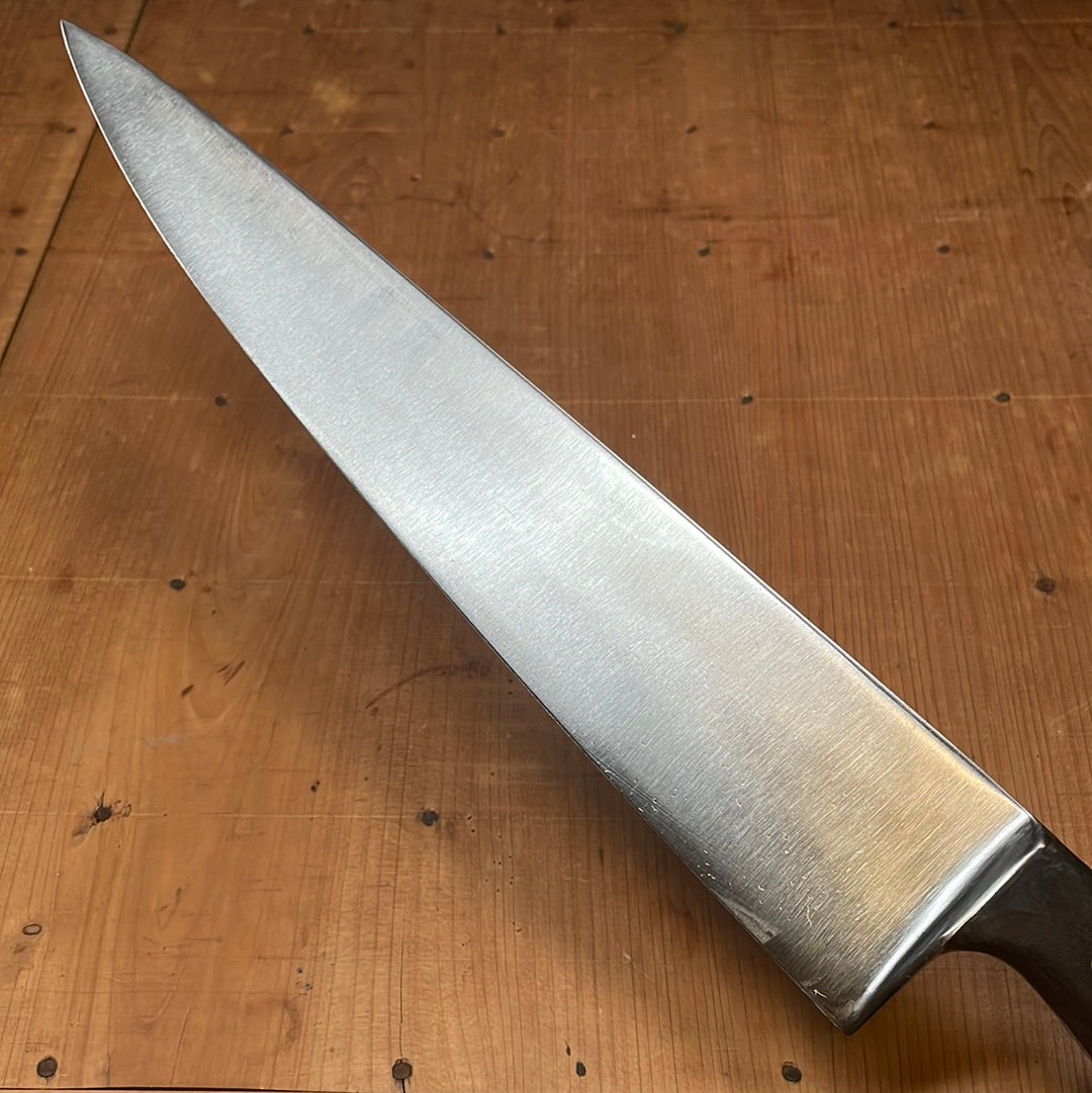 German 11.5" Hand Forged Carbon Steel Chef Knife ~1950's