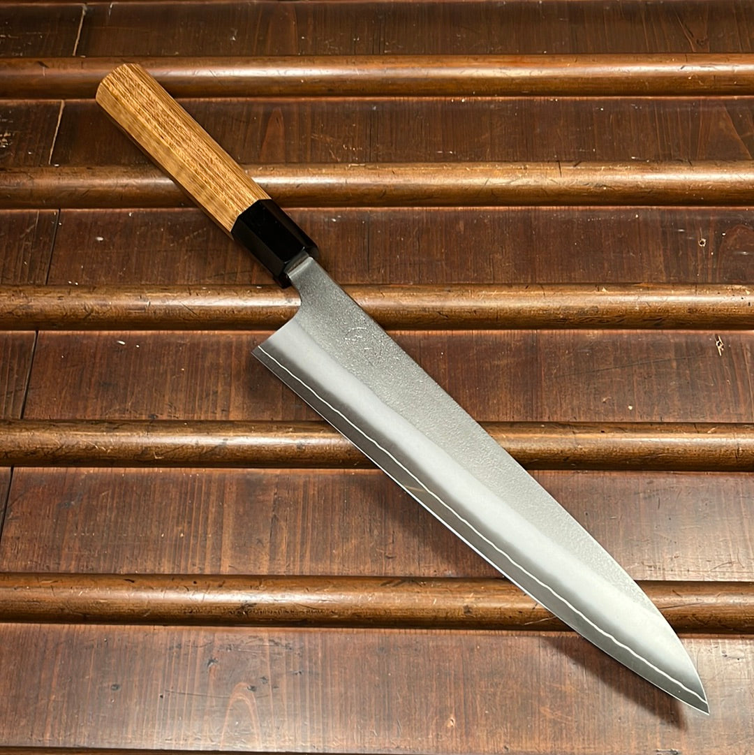 Yoshikane Hamono 240mm Gyuto SKD Nashiji Teak Handle