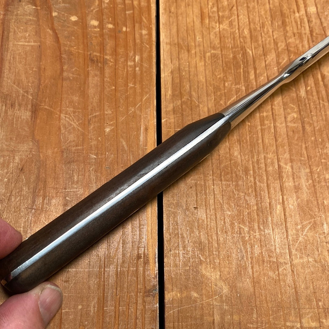 Sabatier Trumpet / Ancien Maison 6” Bayonet Fork Stainless Walnut France 1950’s