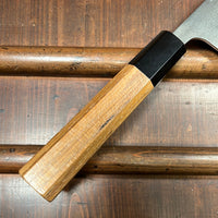 Yoshikane Hamono 150mm Honesuki Kaku SKD Nashiji Teak Handle