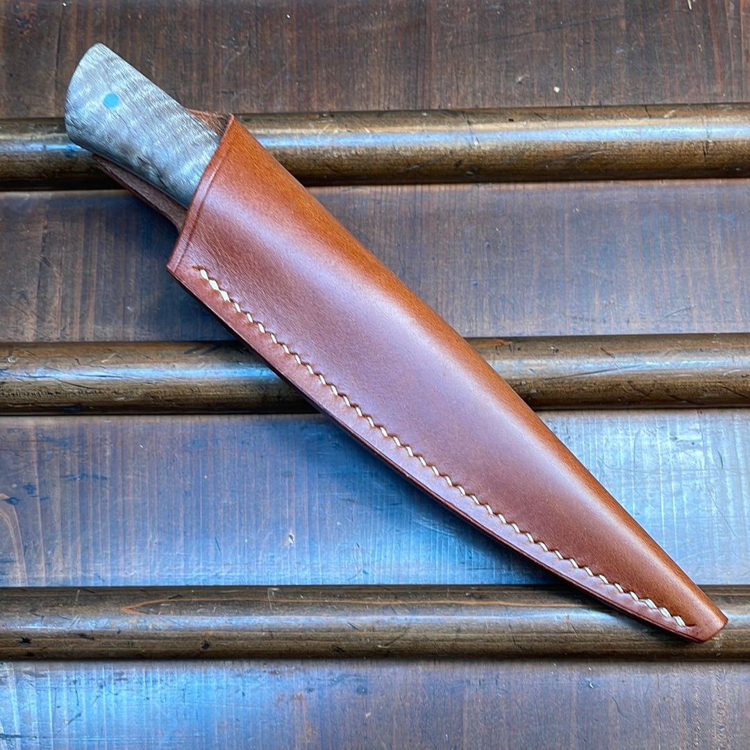 Blenheim Forge Hunting Knife Carbon Rippled Maple