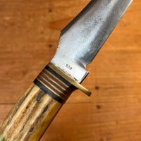 Western Boulder Colo 5” Fixed Blade Knife Stag Boulder Colo. 1956-78