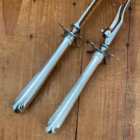 Gorham Carving Set Stainless Steel Sterling Silver Handles Likely 1930's
