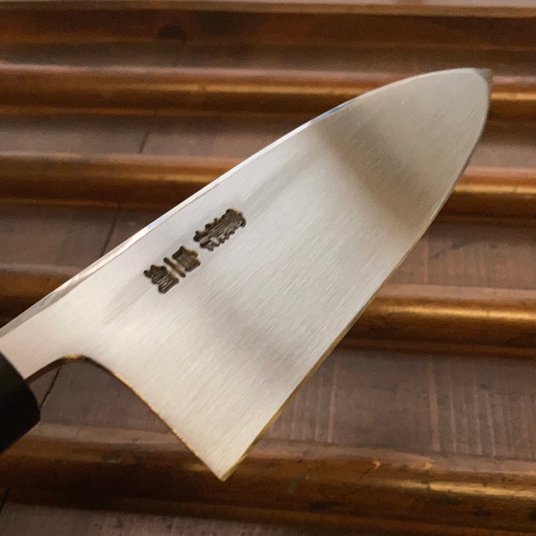 Hitohira Togashi 150mm Deba Shirogami 1 Tachi Ho Wood with Saya - LEFTY