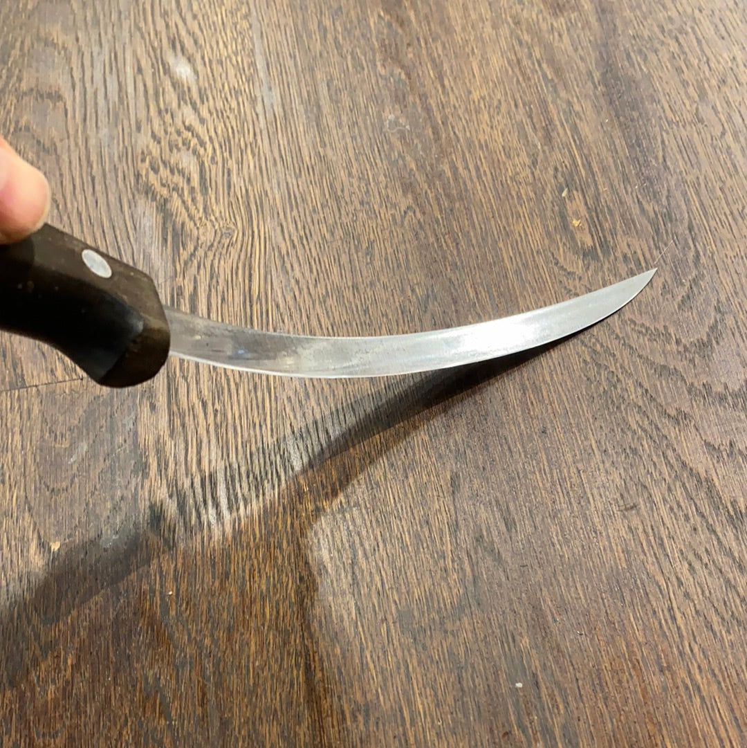 Ludwig Schleip 6” Boning Knife Narrow Flexible Carbon Steel Solingen 1960’s/70’s